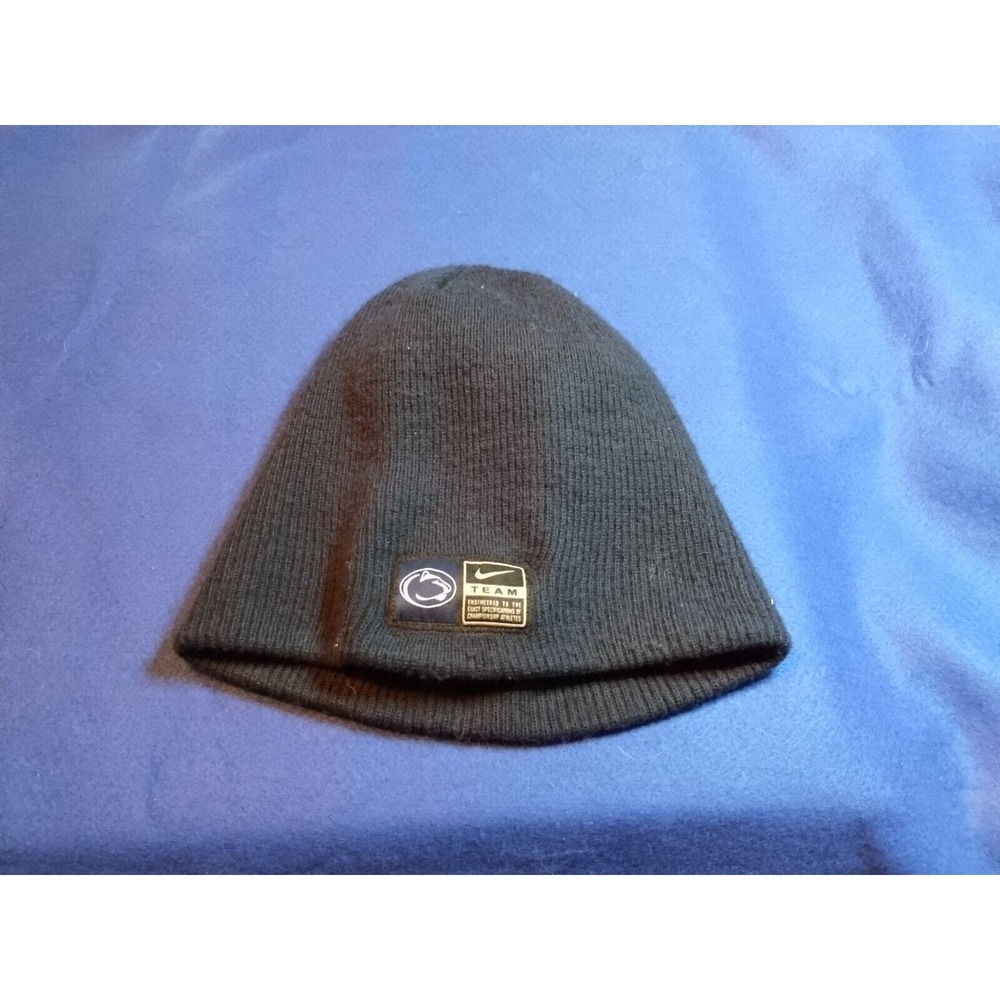 Nike Team Sport Penn State Football Navy Blue Cuff Beanie Hat Unisex OS